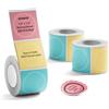 NIIMBOT 3 rotoli di etichette per orbicular 34 x 34 mm per stampanti di etichette B1, B21, B21 Pro e B3S, impermeabili e resistenti all'olio, per casa, scuola e ufficio