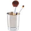 InterDesign iDesign York Metal Bicchiere bagno, pratico Contenitore bagno in metallo, argentato/argento opaco