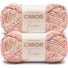 Caron Simply Me - Filato mosaico Sunset - 2 confezioni da 140 g - 62% acrilico, 20% nylon, 18% lana - #5 Bulky - 150 metri - per maglia/uncinetto