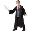 RUBIE'S - Costume ufficiale - Costume Harry Potter + Top stampato + Bacchetta + Occhiali-Taglia L - 7-8 anni Halloween