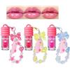 YIBABY Set di lucidalabbra con brillantini in tre colori, lucidalabbra liquida idratante e lucida, rossetto per labbra per trucco labbra per ragazze e donne, regalo per feste con design a chiavetta a