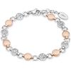 s.Oliver Bracciale in argento sterling 925/acciaio inossidabile per donna, bracciale, motivo, fornito in confezione regalo per gioielli