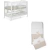 Foppapedretti Set Mary Bianco (Lettino + Completo Piumone My Bear + Materasso) - Foppapedretti