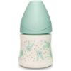 Suavinex Biberon di vetro Tettarella rotonda flusso lento 120ml - Suavinex Coniglio Verde
