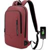 VASCHY Zaino Porta PC 17 Pollici | Impermeabile Con Porta USB | Business, Lavoro, Scuola E Viaggio | Leggero, 32x50x12 Cm, Nero