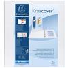 exacompta Raccoglitore personalizzabile Exacompta A4 maxi Kreacover bianco 4 anelli a D 50 mm - 51944E