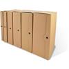 euro-cart Porta progetti con tre bottoni EURO-CART 25x35 cm dorso 6 cm avana CPECO06AV