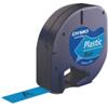 dymo Nastro per etichettatrici Dymo LetraTag plastica 12 mm x 4 m nero/blu S0721650