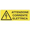 cartelli segnalatori Cartello di pericolo 35x12,5 cm Cartelli Segnalatori ''Attenzione corrente elettrica'' - E1743K