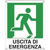 cartelli segnalatori Cartello sicurezza 25x31 cm. Cartelli Segnalatori ''Uscita di emergenza destra'' E20106X