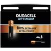 duracell Batterie alcaline Duracell Optimum Stilo AA - MN1500 mAh - blister da 8 - DU0035-05000394137691