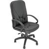 Unisit Poltrona direzionale girevole Unisit Dante DNP Eco Smart - rivestimento similpelle nero - DNP/KN