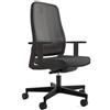Unisit Sedia semidirezionale ergonomica rivestimento PPL ignifugo synchro Titan Unisit nero - TTN/BR2/IN