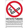 CARTELLI SEGNALATORI CARTELLO ALLUMINIO 27x43cm 'VIETATO FUMARE''