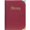 securit Portamenù Basic - A5 - 23,7 x 17 cm - PVC - bordeaux - 4+2 buste fisse incluse - Securit