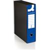 Q-Connect Registratore commerciale con custodia Q-Connect dorso 8 cm - 28,5x32 cm - blu 0201041/Q.BL
