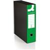 Q-Connect Registratore commerciale con custodia Q-Connect dorso 8 cm - 28,5x32 cm - verde - 0201041/Q.VE