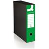 Q-Connect Registratore protocollo con custodia Q-Connect dorso 8 cm - 28,5x35 cm - verde - 0201041/P.VE