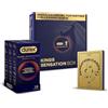 Durex Kings Sensation Box, limited edition: 18 Preservativi Nude Sensation in Nitrile, Senza Lattice, Ultrasottili e Extra Lubrificati, vestibilità Regular + 15 Sensation Cards di Durex e Kings League