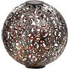Dehner - Sfera Solare Luanda, Ø 30 cm, Metallo, Argento/Rame