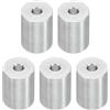 PATIKIL M5 Distanziali in Alluminio, 5pz Distanziali Metallici in Alluminio 5,2mm ID x 16mm OD x 20mm L Distanziali Alluminio a Vite Separata Rotondi per Viti 1/5 M5