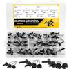 IEAWISL 100 pezzi Kit rivetti ciechi in alluminio con flangia grande, rivetti ciechi Rivetto cieco in alluminio M3.2/M4/M4.8 Kit Assortimento Per Aeroplani, Navi, Binari E Fai Da Te