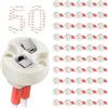 DiCUNO G4 Base Bi-Pin, G6.35, GY6.35, GX5.3 MR16, GZ4 MR11, Portalampada in Ceramica ad incandescenza alogena con portalampada (50pz)