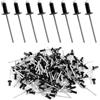 DELAESI Rivetti ciechi 250 pezzi rivetti in alluminio 4 x 10 mm rivetti pop-rivetti in alluminio nero rivetti ciechi pop-rivetti pop per costruzione navi, auto e mobili