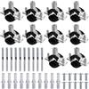 ANBEEISS 10 Pz 26-30 mm Morsetto per Tubi, Morsetti per Tubi con Inserto in Gomma, Collari per TubiSupporto per Tube a Vite, Staffa per Tube, con 10 Bulloni di Fissaggio e 10 Tasselli