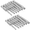 Gasea 2 Set di 7 cacciaviti a trox magnetici a stella a 5 punti, kit 6,35 mm, attacco esagonale, set di cacciaviti a testa Torx, sicurezza anti-manomissione T10 -T40 S2 acciaio