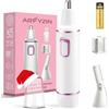 AREYZIN Rasoio per peli del naso indolore per le donne 2024 Aggiornamento del naso Trimmer per capelli del naso da donna lame a doppio bordo, funzionamento a batteria con IPX7 impermeabile per una facile