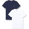 Pepe Jeans T-Shirt da Uomo M Basic Logo Stretch Pack Grigio (Grigio Marl), M, Grigio (Grigio Marna), M
