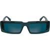 CALVIN KLEIN Jeans Unisex Adult Sunglasses CKJ25608S - Matte Petrol with Solid Petrol Lens