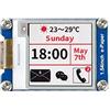 Waveshare 2.9Inch E-Paper Display Module(B) 296x128 Resolution 3.3v/5v E-Ink Electronic Paper Screen,Red Black White Three-Color Display for Raspberry Pi/Jetson Nano/Arduino/STM32
