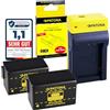 PATONA Set Caricabatterie Slim USB-C + batteria 2X DMW-BMB9, 895mAh 7.2V | Compatibile con Panasonic Lumix DC FZ82 FZ83 DMC FZ72 FZ62 FZ48 FZ100 FZ150 Leica BP-DC9 V-Lux 2
