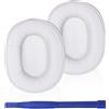 Adhiper Cuscinetti auricolari di ricambio compatibili con cuffie Audio-Technica M50X, ATH-M50xBT2, ATH-M50X, M40X, M30X, M20X, M10X, (bianco)