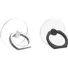 Lmyzcbzl Supporto per Anello per Telefono Cellulare, 2Pcs Trasparente Supporto per suoneria Cellulare, Supporto per Anello per cellulare Universale, Supporto per Anello per Cellulare