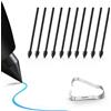 SSS·GRGB Confezione da 10 punte morbide di ricambio per Samsung S Pen, compatibili con Galaxy Tab S10/S9/S8/S7/S6 Lite, S25/S24/S23/S22 Ultra, Note 20 e Kindle Scribe, 10 pezzi, nero