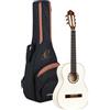 Ortega Guitars Chitarra Concerto Bianca Misura 3/4 - Family Series - include Gig Bag - mogano/top in abete (R121-3/4WH)