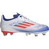 Adidas Unisex - Bambini F50 League Football Boots Firm Ground, Cloud White/Solar Red/Lucid Blue, 28 1/2 EU