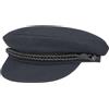 HAMMABURG Veleggiatore d'Elba Berretto Blu Uomo Tradizionale Cappello Capitano Foderato Cappello Marinaio Tessuto Made in EU