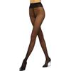 Wolford, Collant Individual 10, Nero, 10 Denari, Punta rinforzata Quasi Invisibile, Shadow Toe (L)