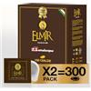 Passalacqua Caffè Premium - Elmir 300 Cialde ESE 44mm (due confezioni da 150) - Tostatura Autentica Napoletana Miscela 30% Arabica - Intenso e Cremoso con Note di Cioccolato - Made in Italy