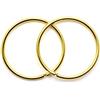 Arranview Jewellery Orecchini a cerchio, in oro giallo da 9 kt e Oro giallo, colore: Gold, cod. AV-GH14-LW-NEW