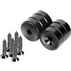 Neosmuk Magneti da 17 mm di diametro, ideali per pareti in legno, lavagna, porta, casa, cucina, ufficio (nero, 6 pezzi).