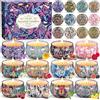 NCKIHRKK 12 Pz Candele Profumate, Set Idee Regalo Donna Compleanno, Naturale Candela Profumata Cera di Soia per Festa Della Mamma, Regalo Maestre Fine Anno, Natale, Matrimonio, Doccia, Yoga
