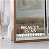 Finest Folia Adesivo a specchio, bianco, per specchio, per bagno, camera da letto, finestre, decorazione fai da te, K163 (02 Beauty is an Attitude)