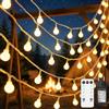 Kimuwote Catena Luminosa a Sfera, 25M 200LED Catena Luminosa a LED per Esterni, 8 Modalità e Funzione Memoria con Spina, Catena di Luci da Festa Interni ed Esterni Ideale per Natale, Festa, Giardino