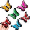 Ripeng 6 Pezzi Decorazione Murale Farfalla in Metallo Arte Della Parete Metallo Farfalla Ornamenti Appeso Scultura Farfalla da Giardino per Decorazione Interna Esterna Cortile Parete 3,5 x 2,8 Pollici