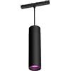 Philips Hue White and Color Ambiance, Perifo, Lampada a Sospensione Cilindrica Smart, 5.2 W, Nero